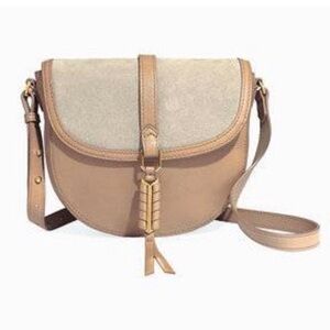 Covet Mushroom Leather saddle bag